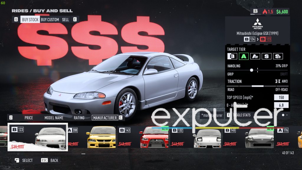 NFS UNBOUND best starter car