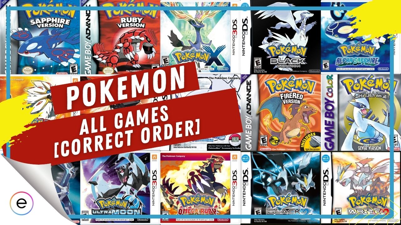 All Pokémon Games In The Correct Order