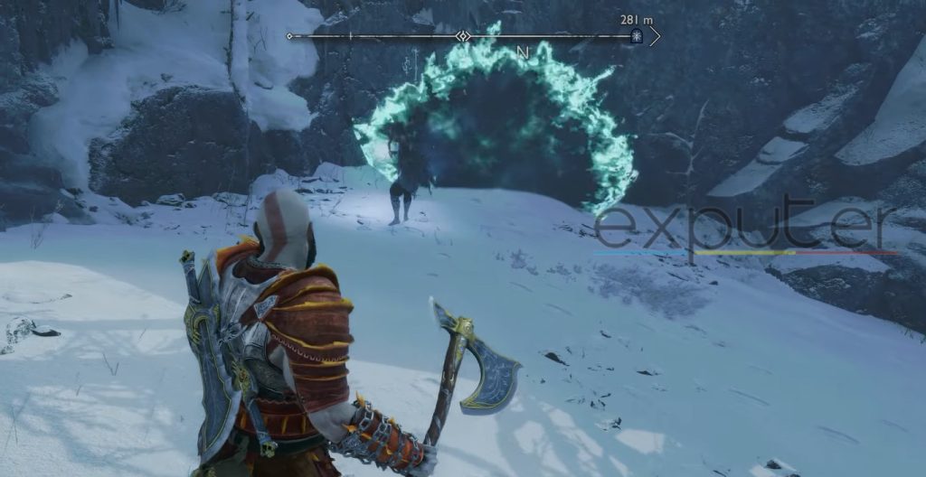 hel tears frozen sparks in God of War Ragnarok