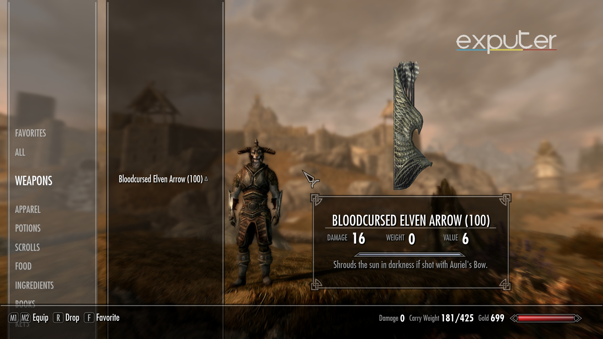 Bloodcursed Elven Arrow.