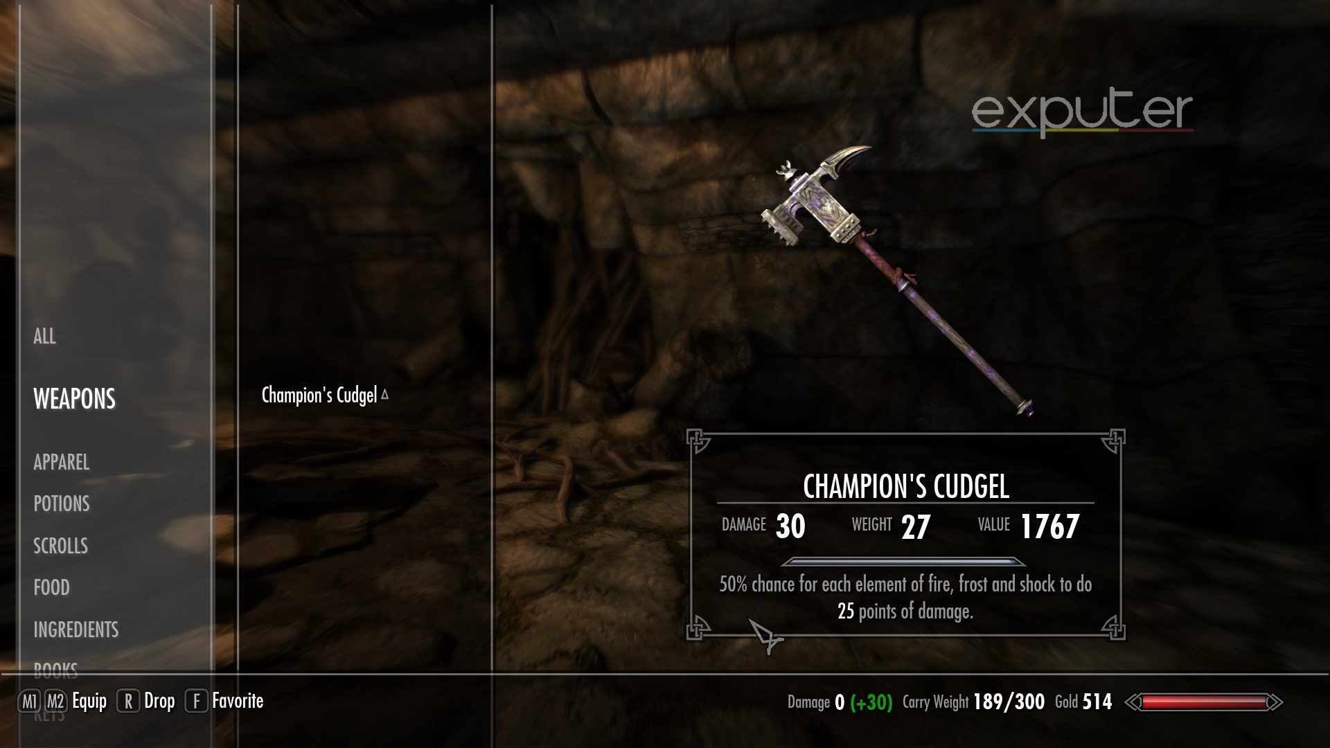 powerful champion's cudgel.