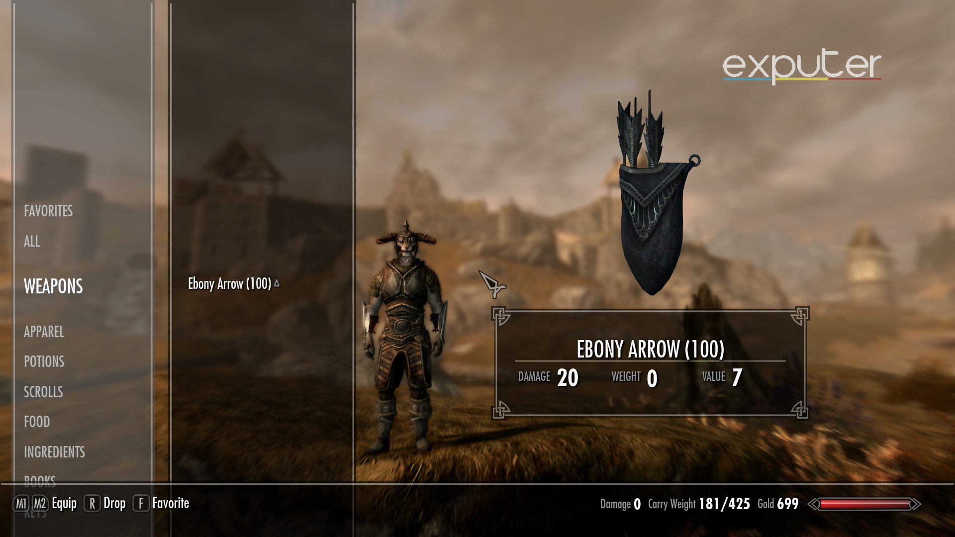 Ebony Arrow Skyrim Special Edition.