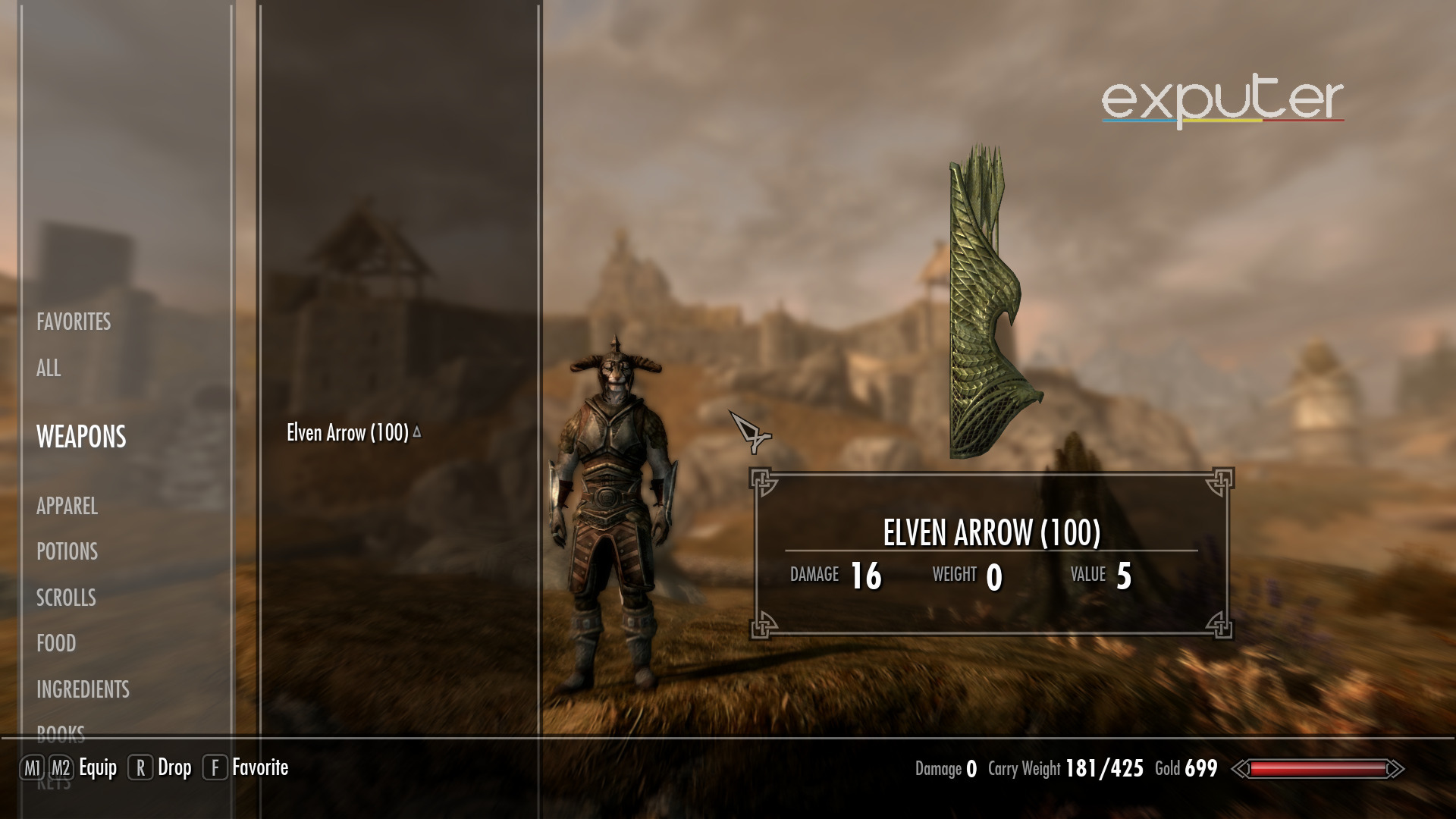 The Elven Arrow Skyrim.