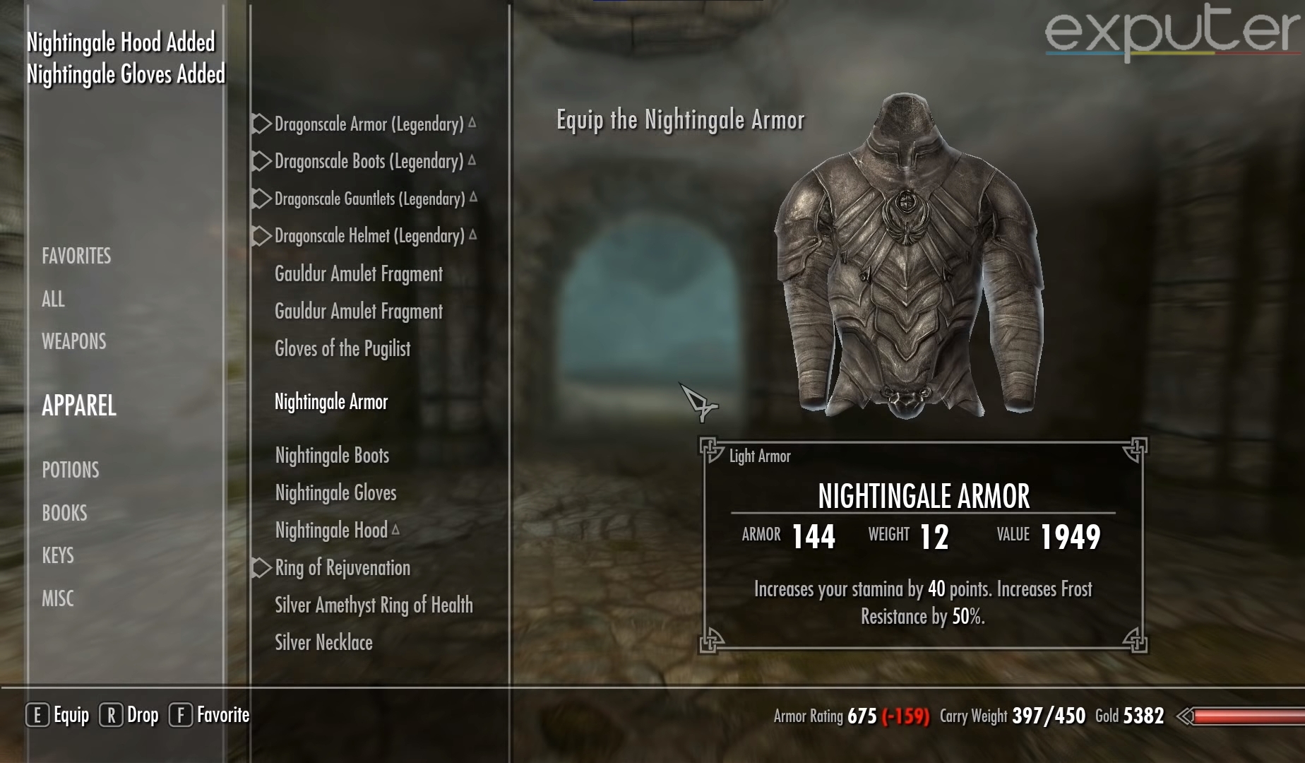 The Nightingale Armor in Skyrim