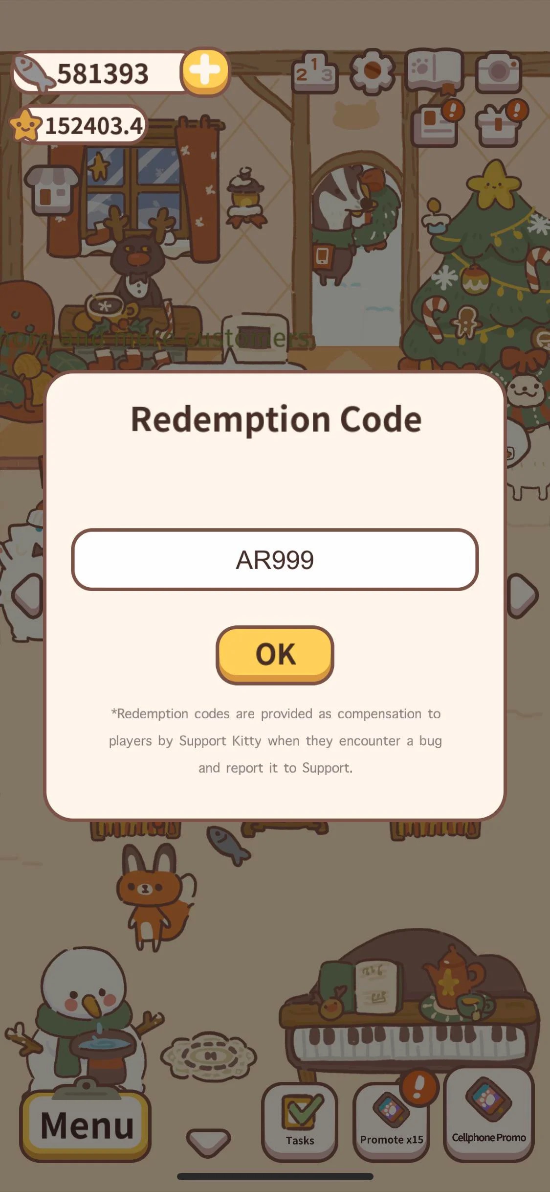 Redeem animal restaurant codes