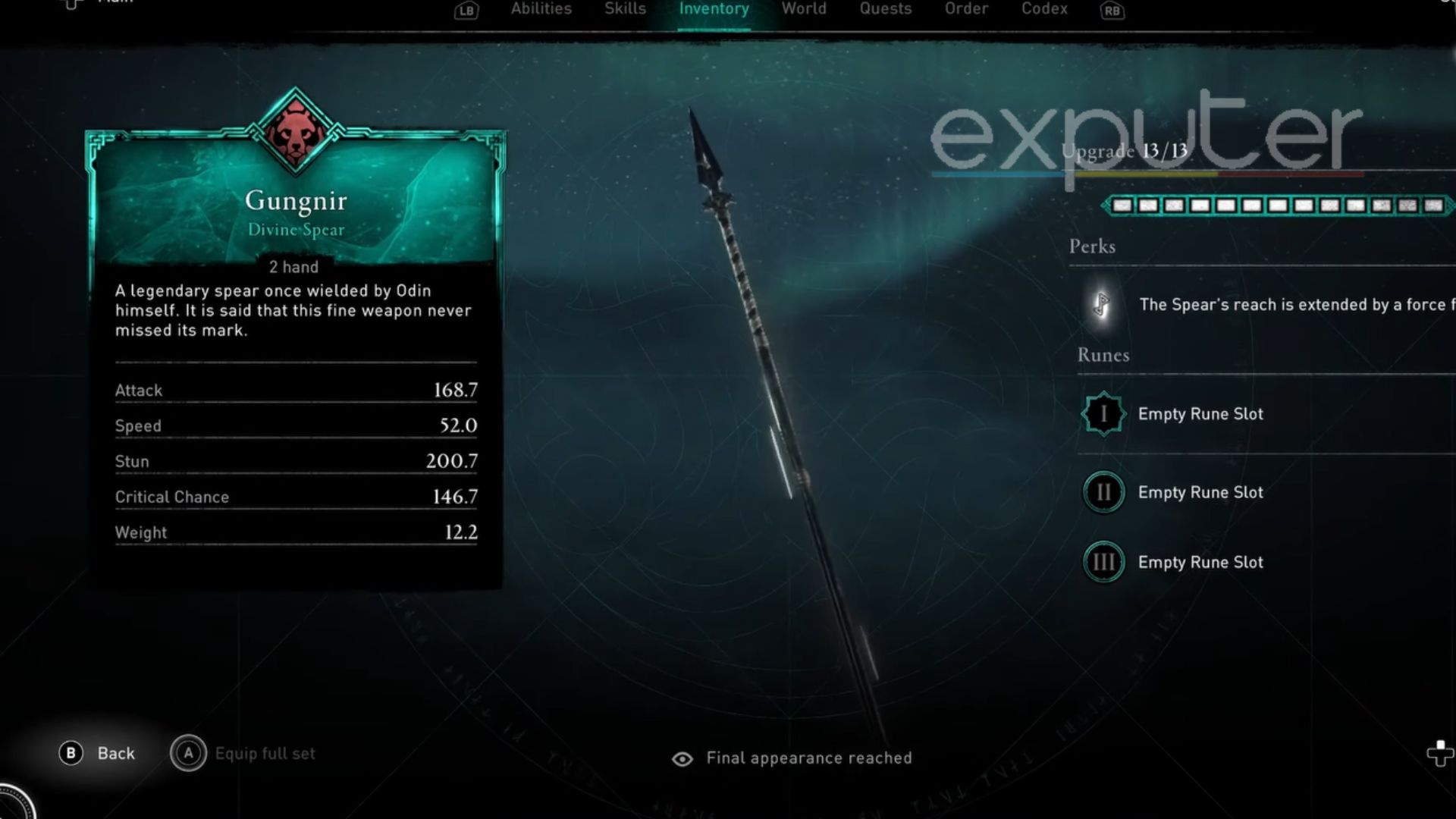 bear class weapon in assassins creed 