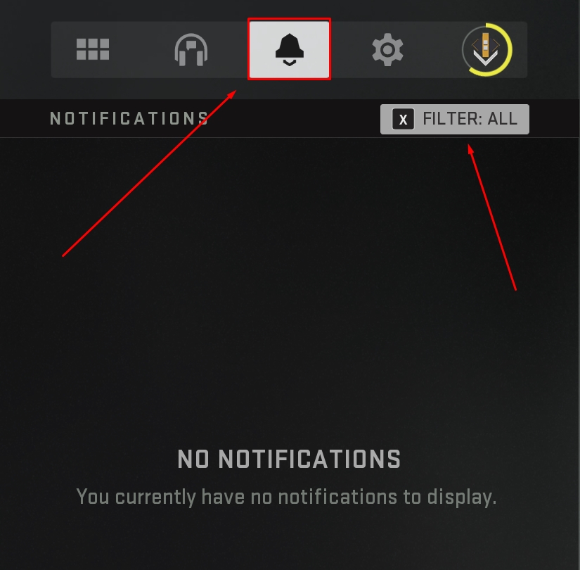 Notifications Tab.