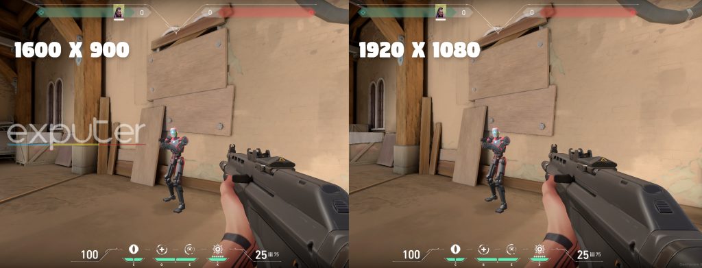 900p vs 1080p resolutions in Valorant