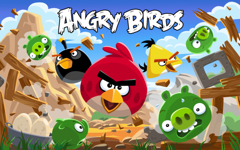 Classic Angry Birds.