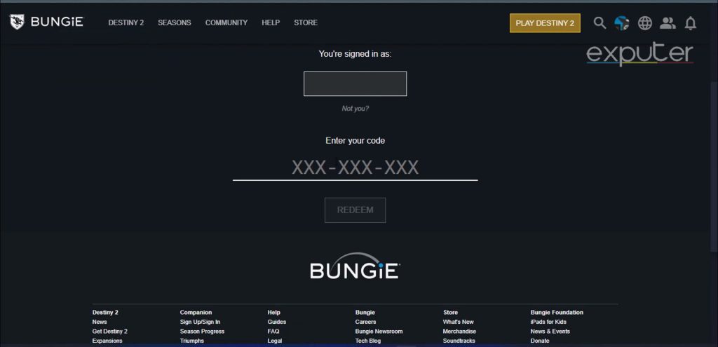 Codes Redeeming In Destiny 2