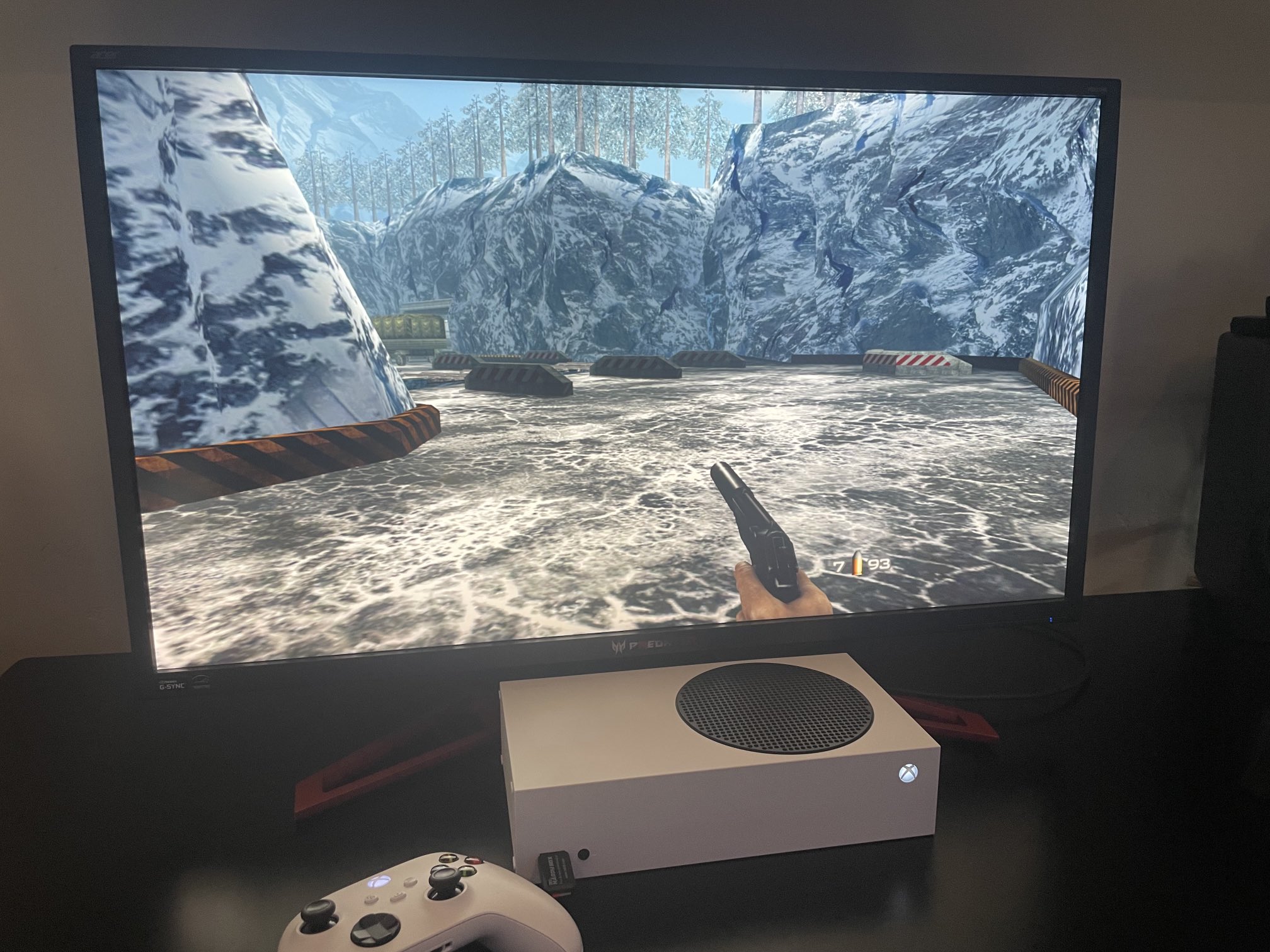 Goldeneye 007 running on Xbox Series X with Xenia Xbox 360 emulator