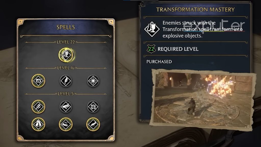 The Transformation Spell Talent