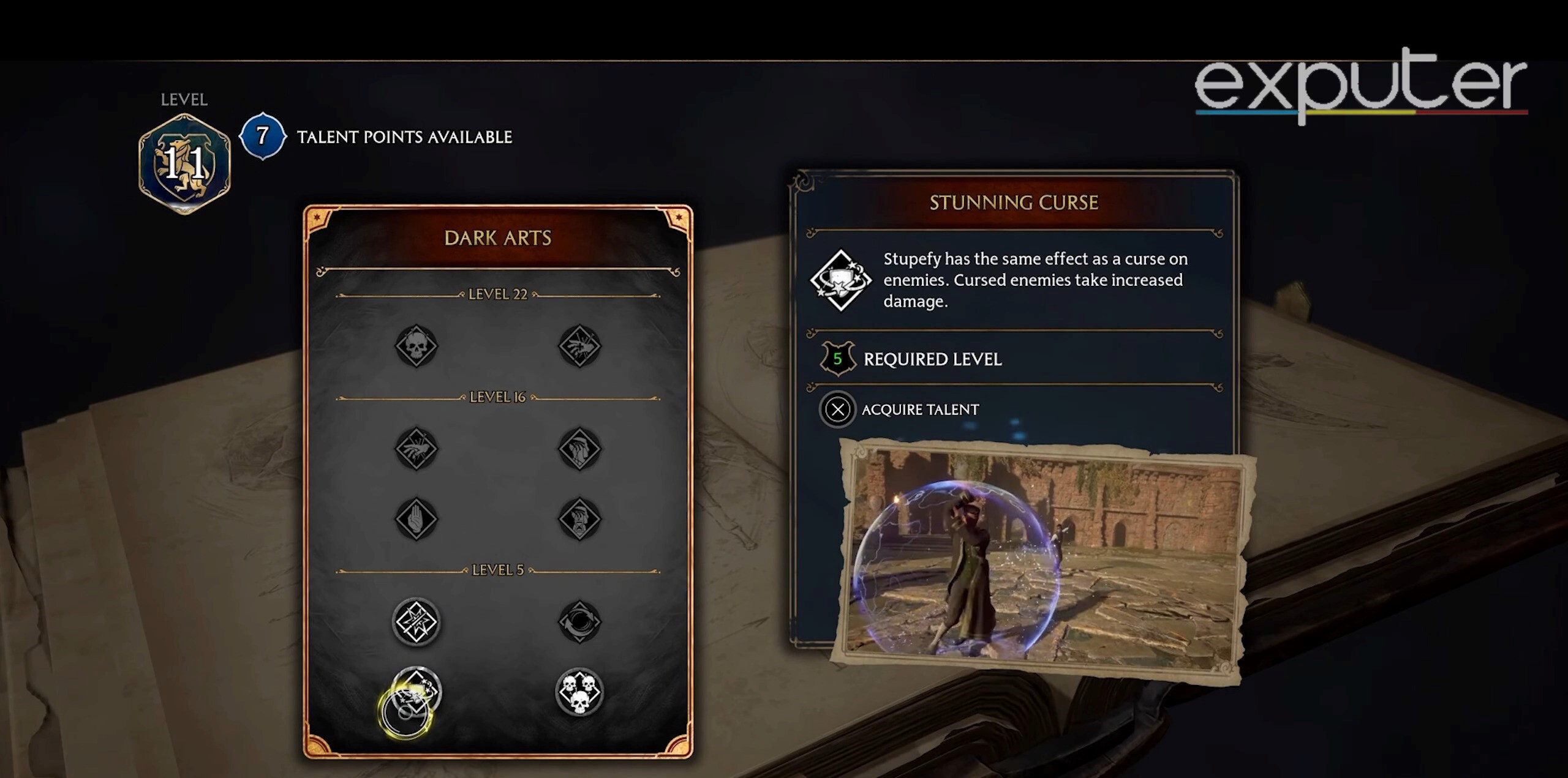 hogwarts legacy dark arts skills