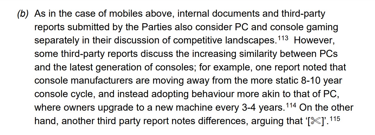 PC and console CMA 