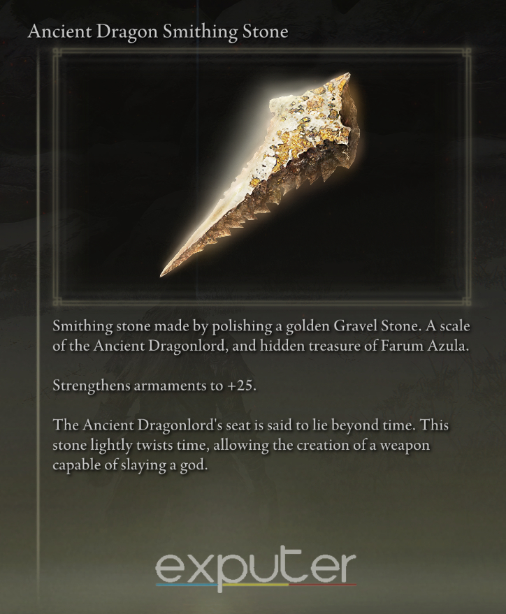 Ancient Dragon Smithing Stone item in Elden Ring