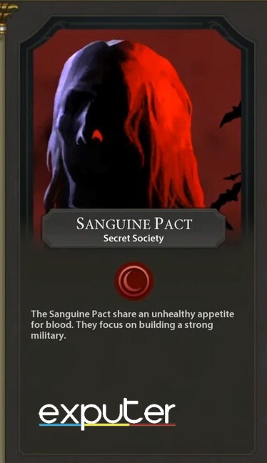 secret society: Sanguine Pact 