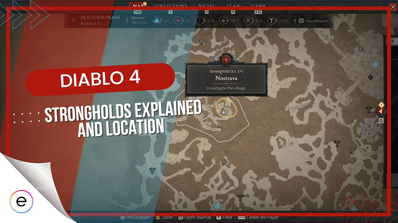 Diablo 4: All Strongholds Locations & Rewards - eXputer.com