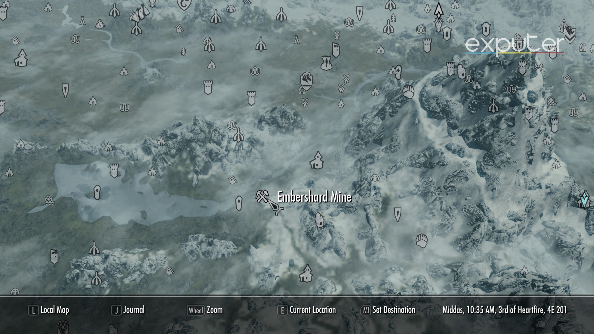 Embershard Iron Mine in Skyrim.