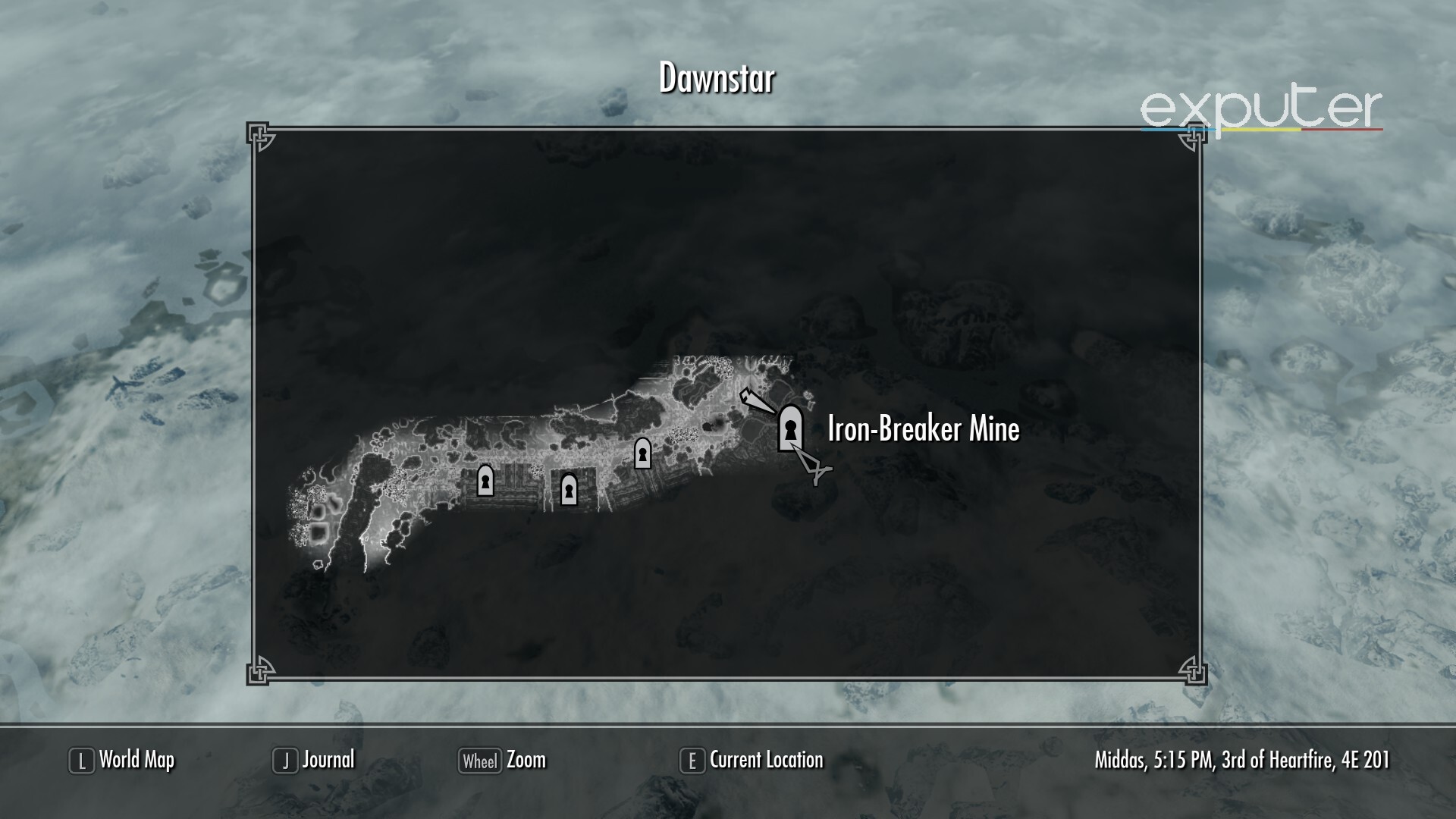 Iron-Breaker Iron Mine in Skyrim.