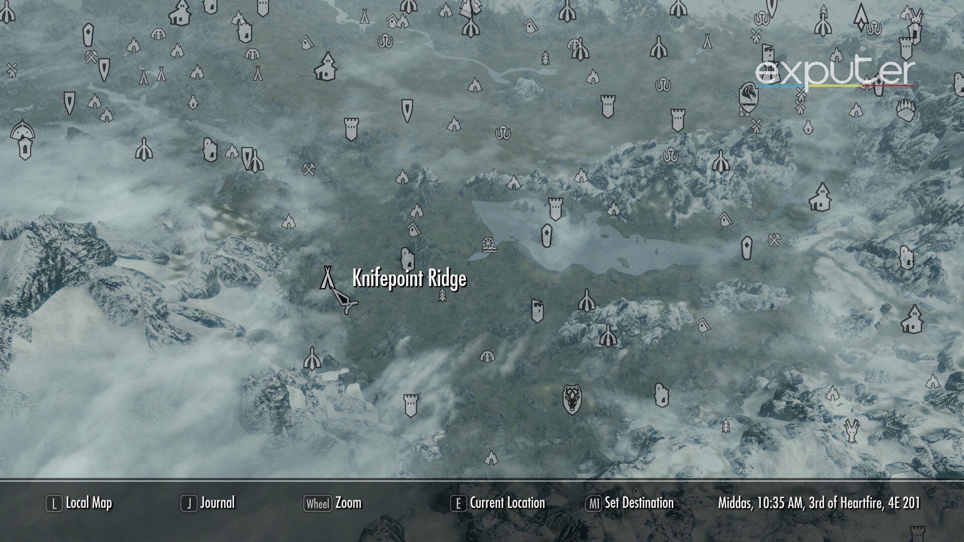 Knifepoint Ridge Iron Mine in Skyrim.