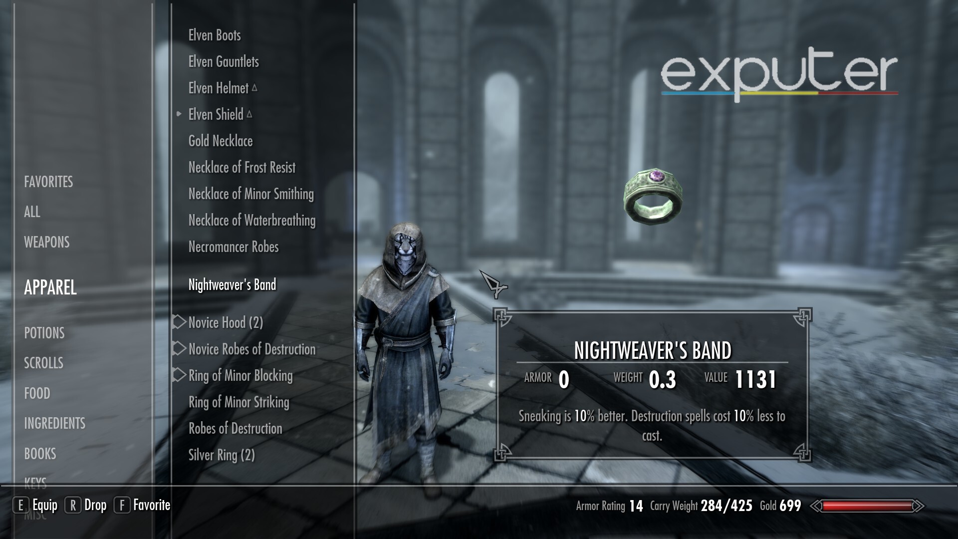 Nightweaver's Band in Skyrim.