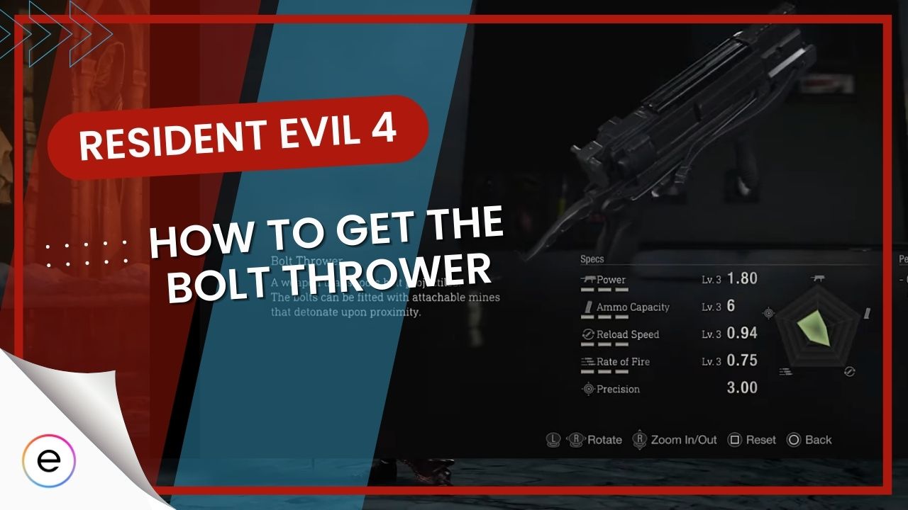 RE4 Remake How To Get The Bolt Thrower EXputer