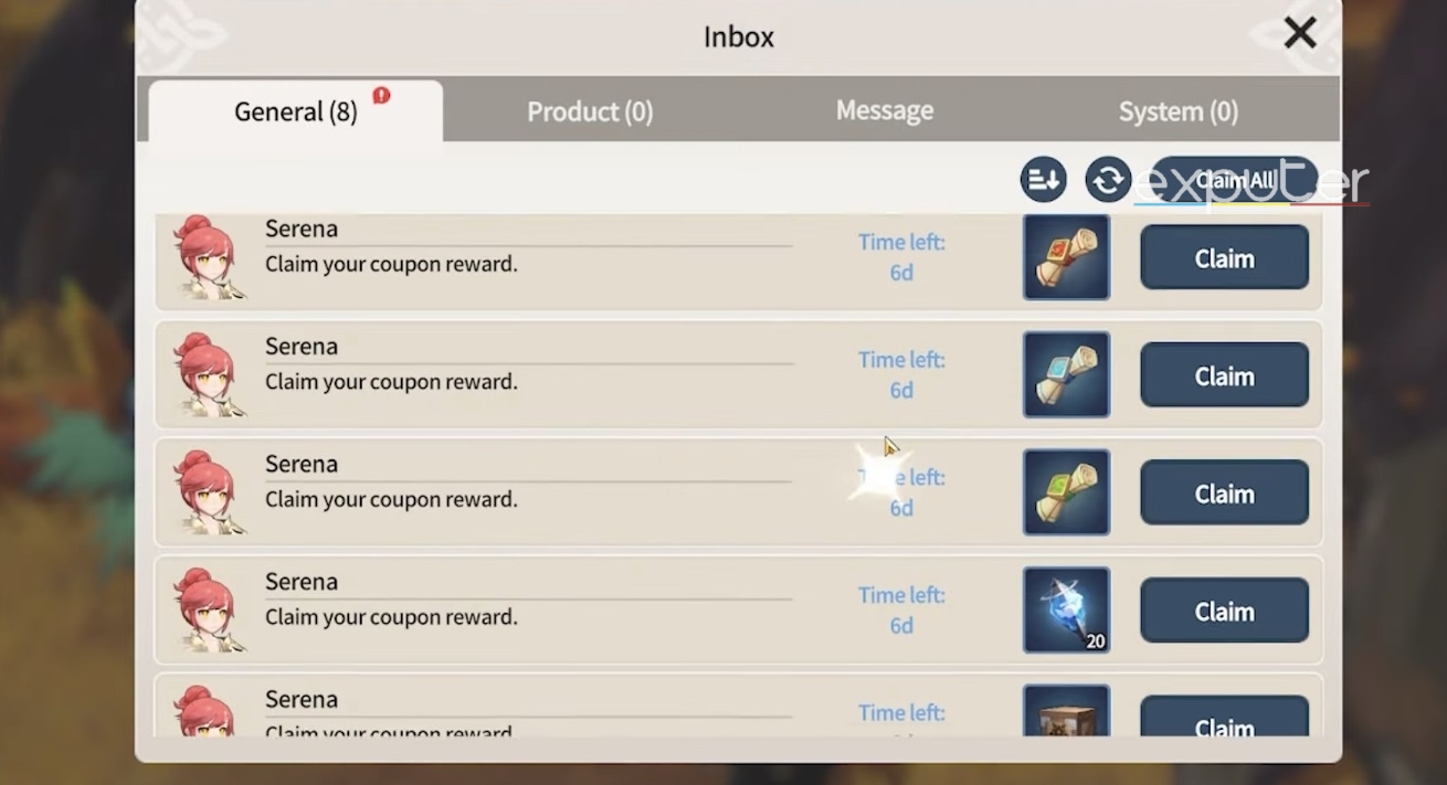 Rewards in Mailbox