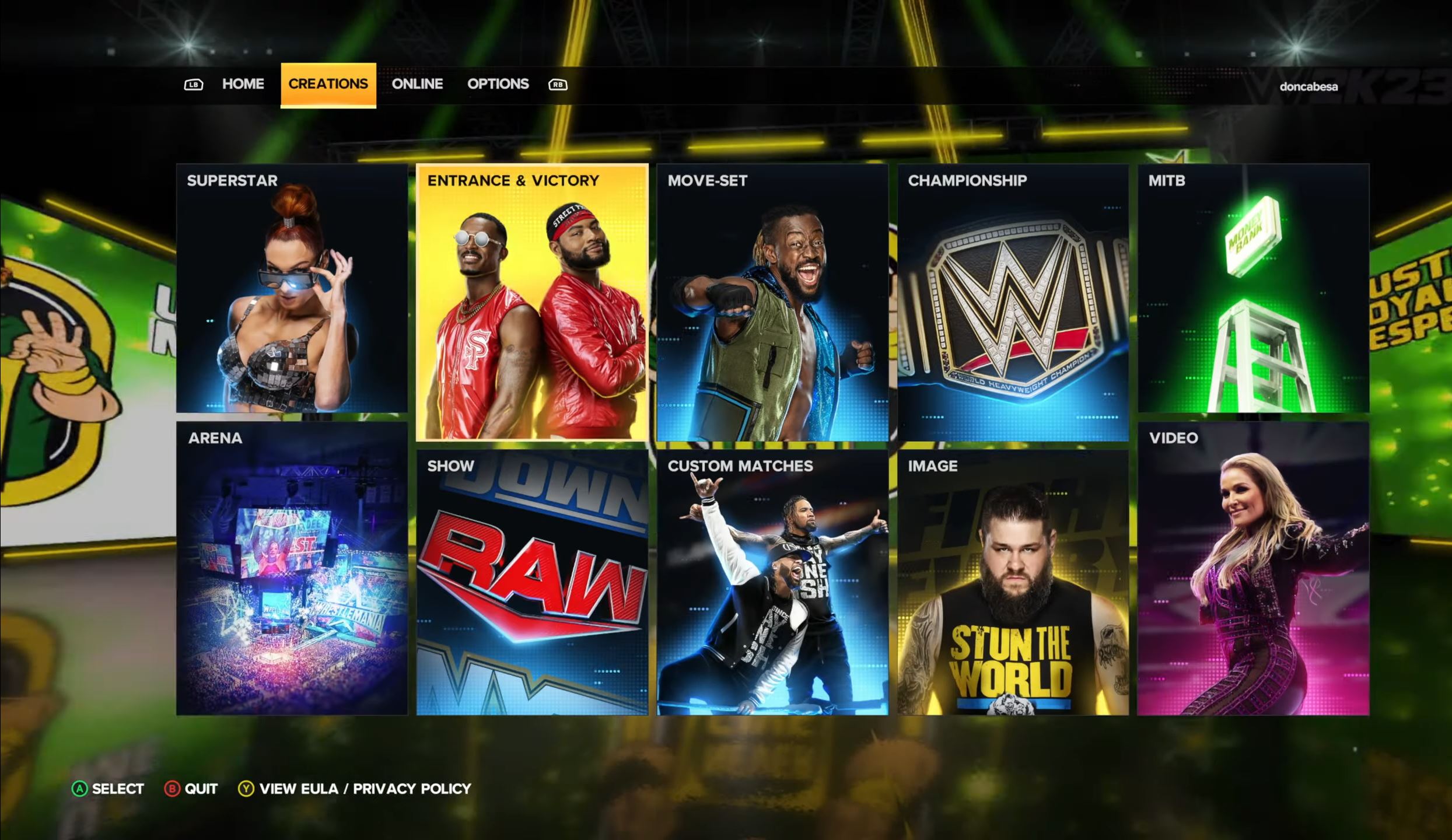 wwe 2k23 creative suite