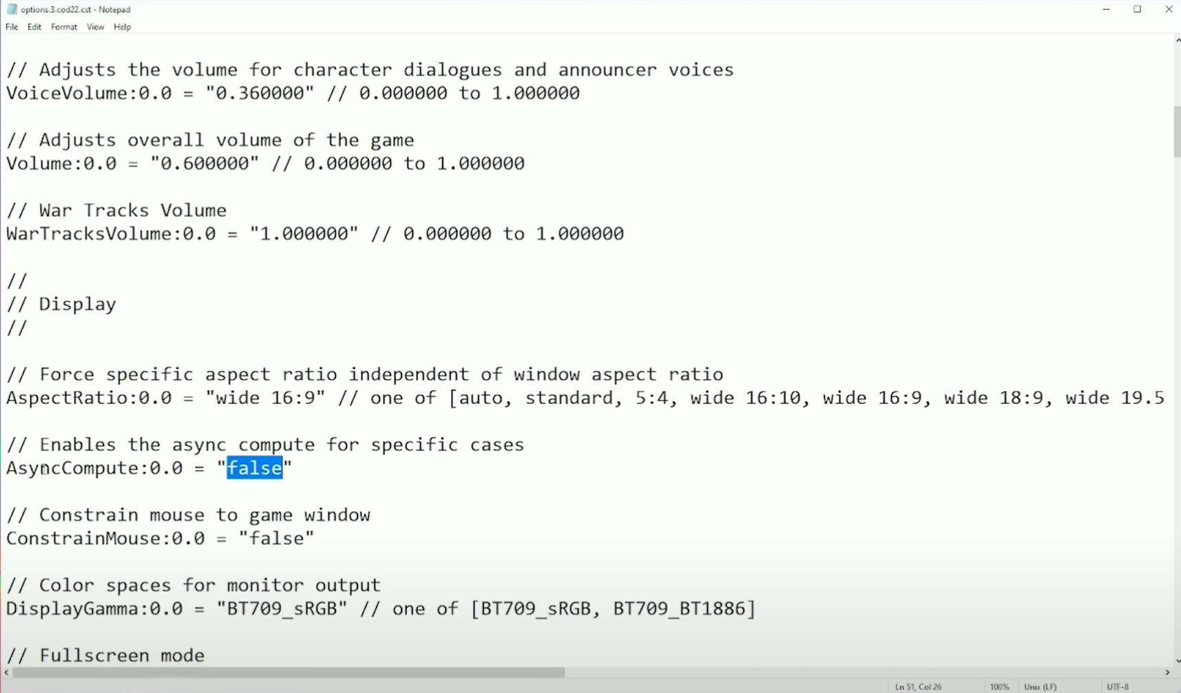 Disabling ASync Compute Option