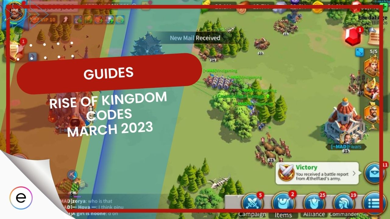 Rise of Kingdoms Codes to redeem (December 2023)