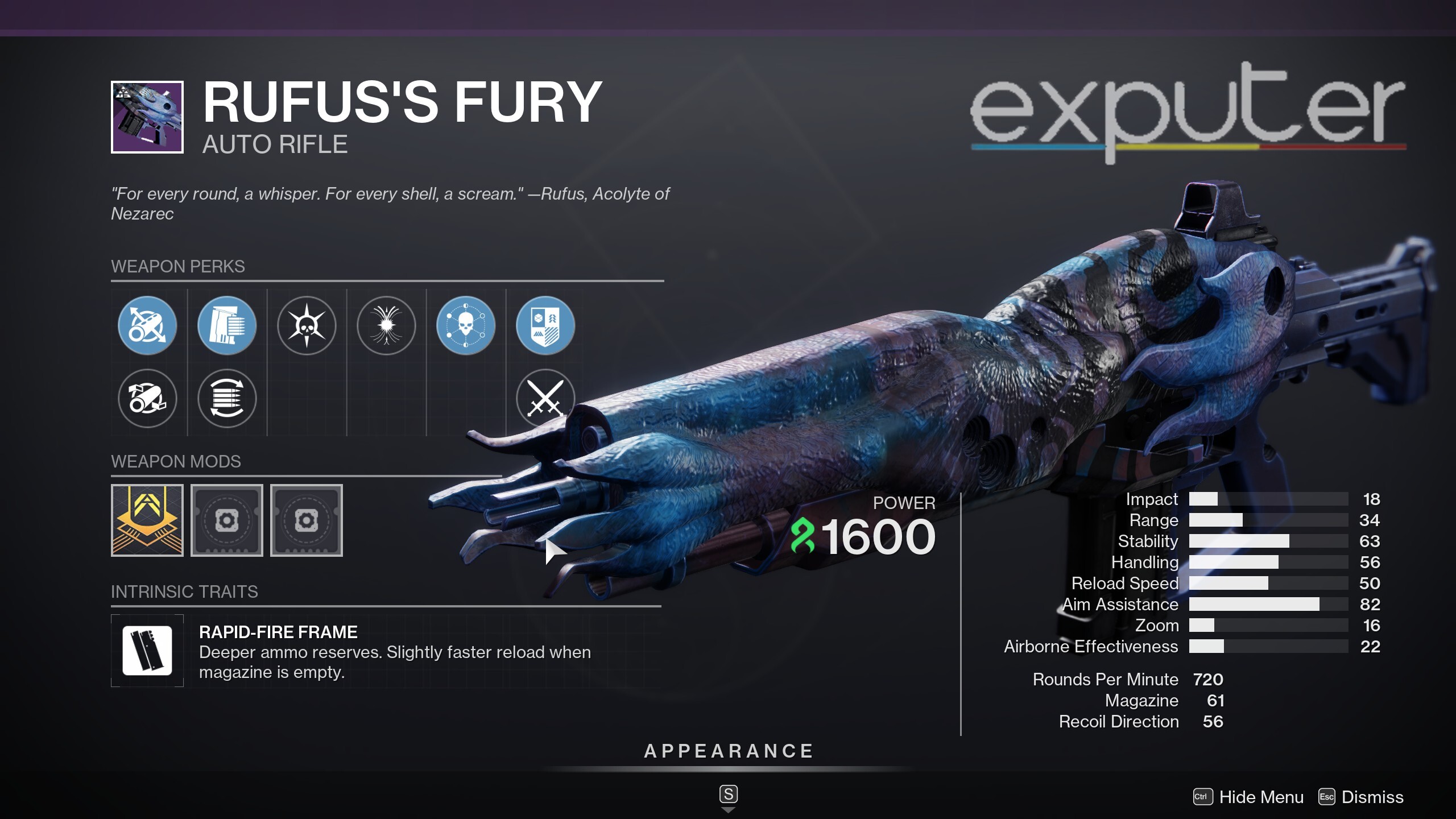 destiny 2 rufus fury