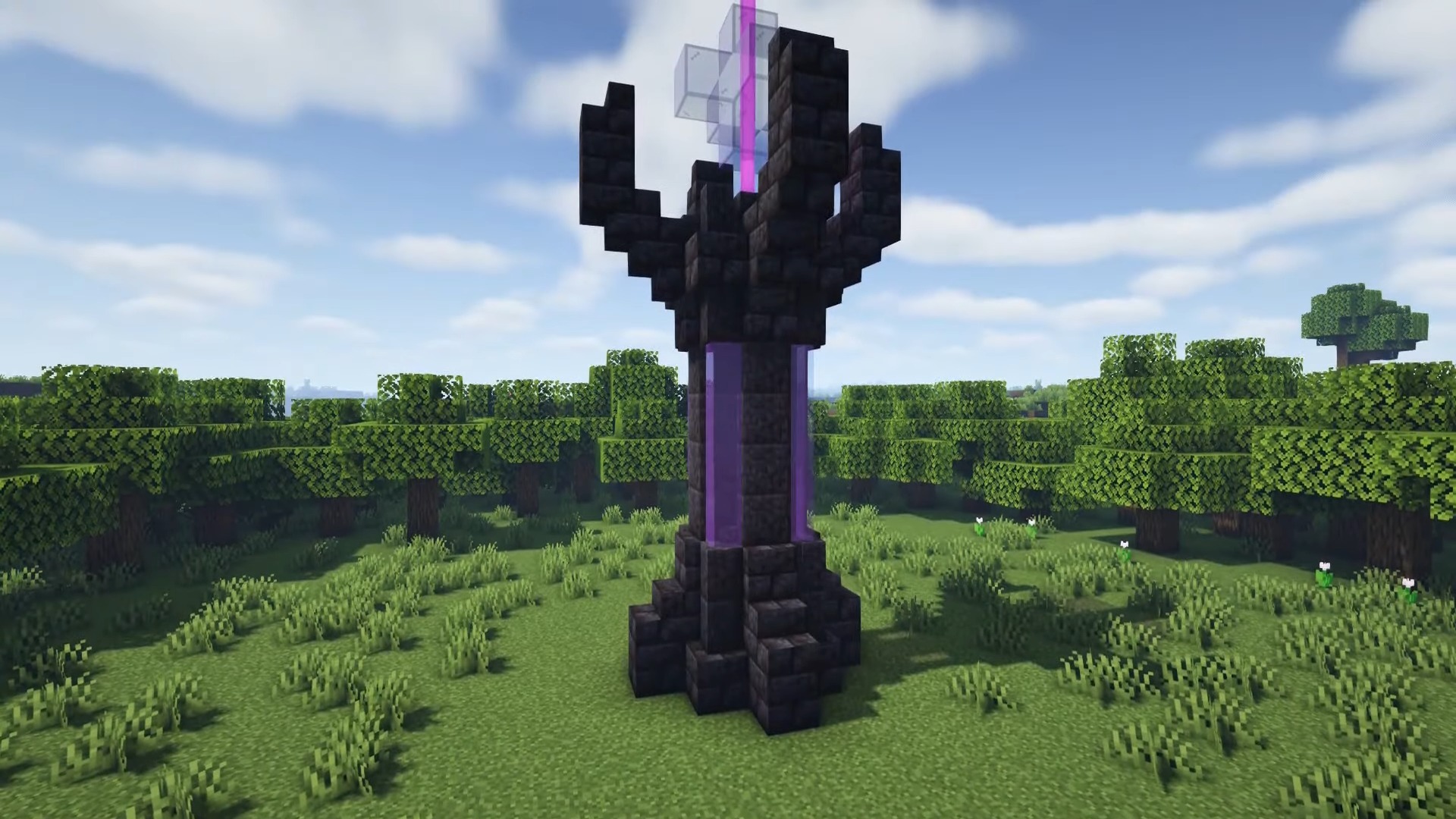 beacon tower build idea minecraft