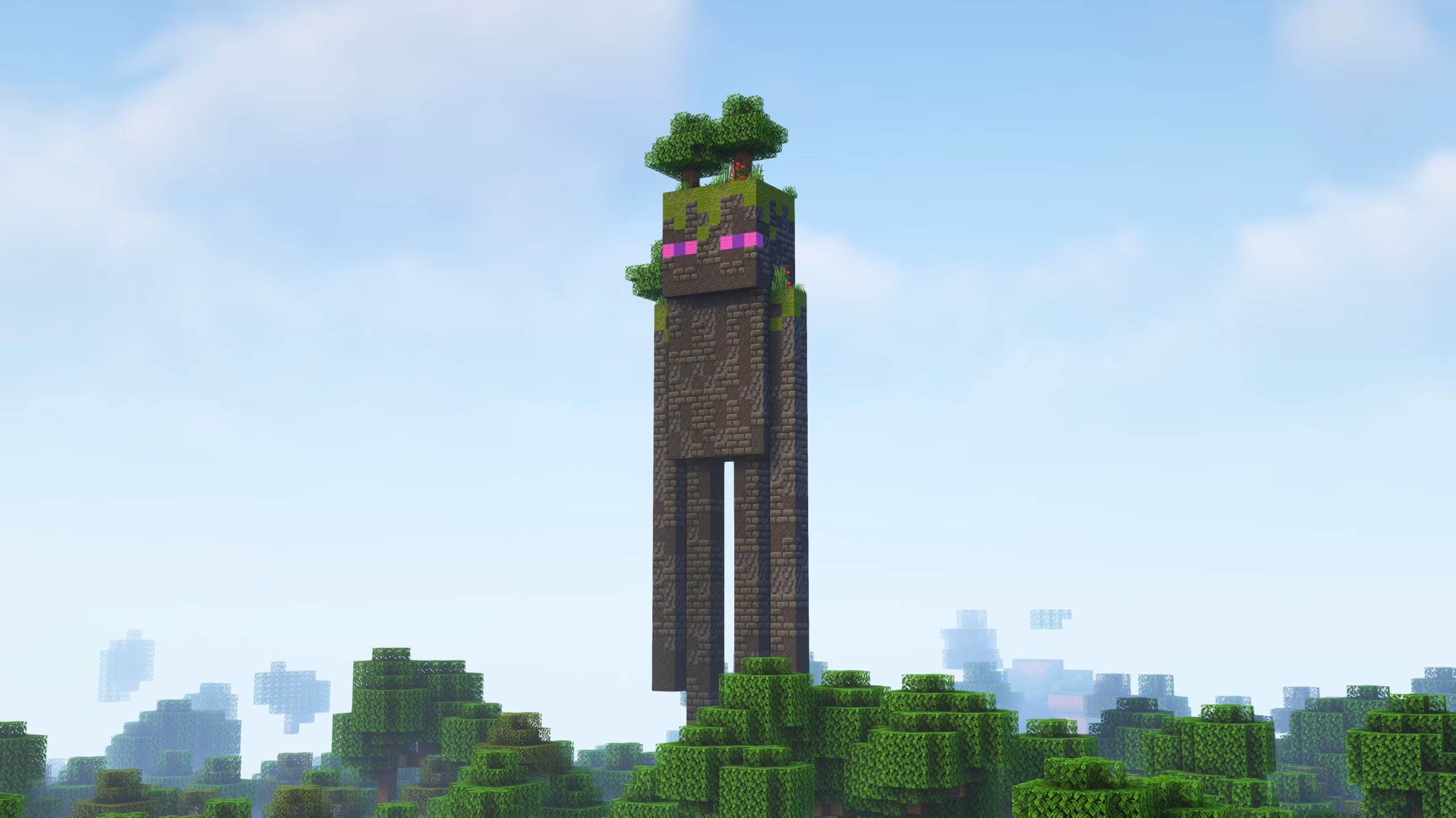 enderman statue in minecraft