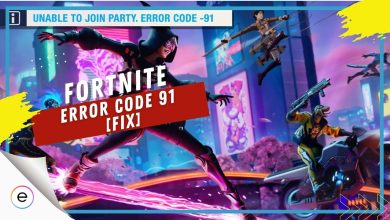 Fortnite Error Code 91