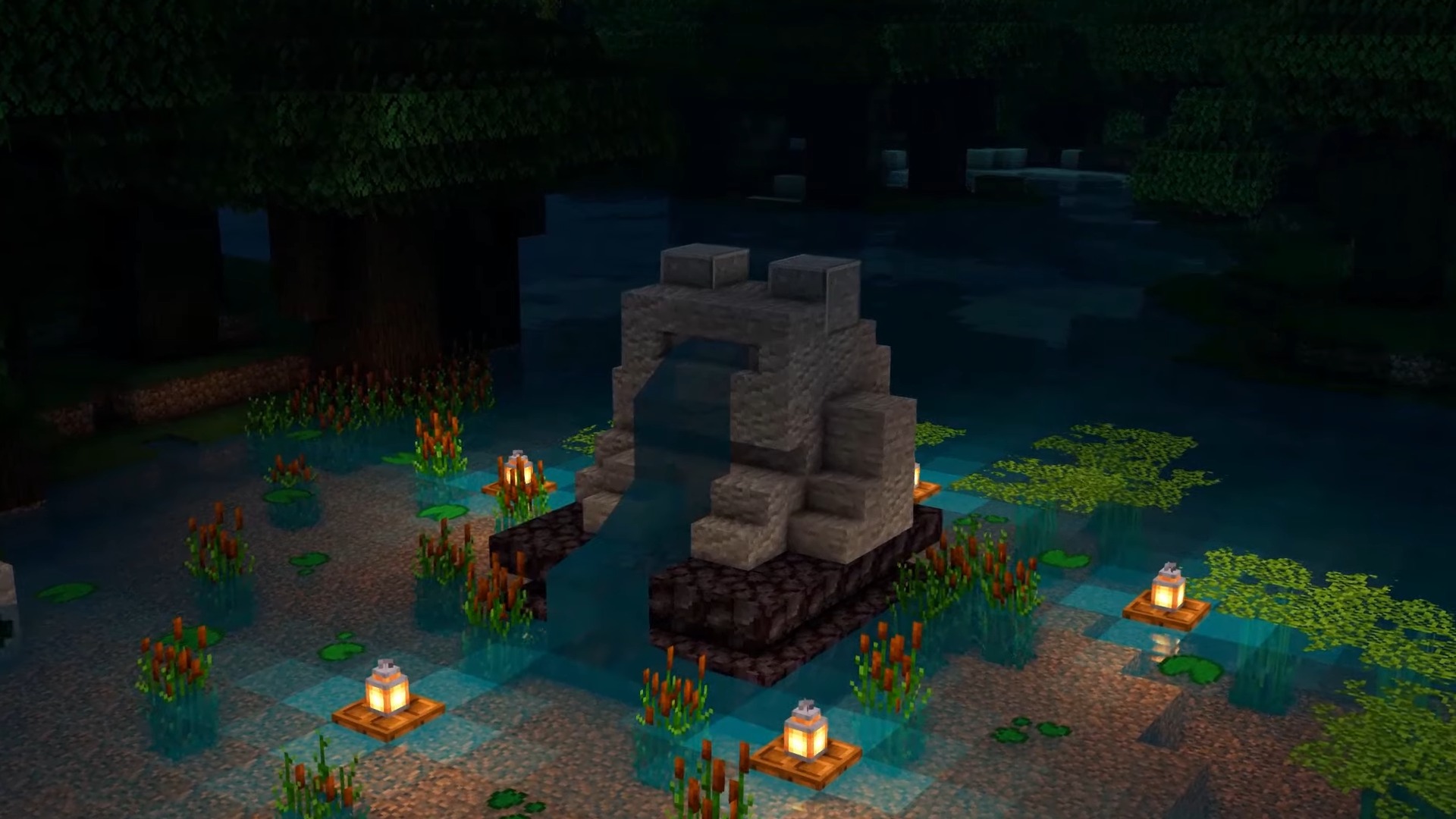 fountain idea in minecraft