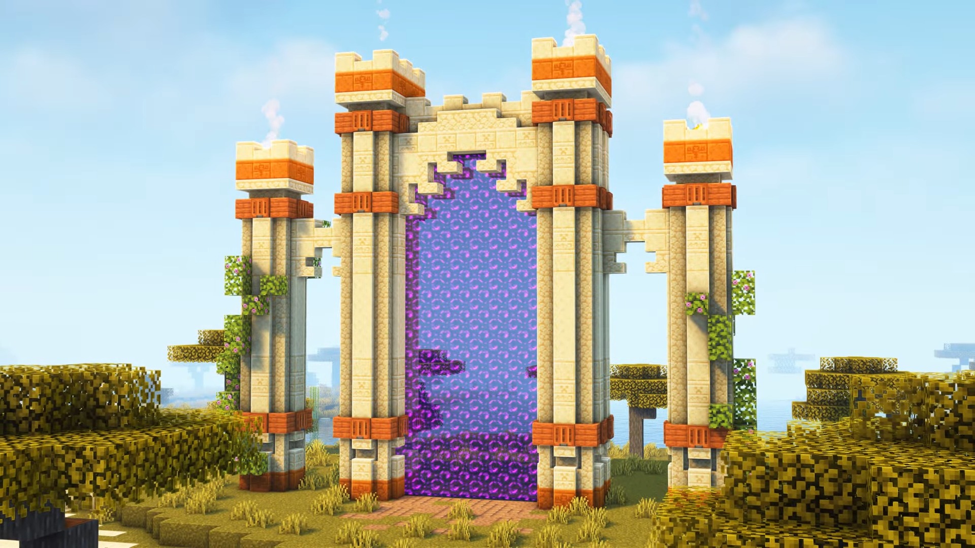 nether portal design minecraft