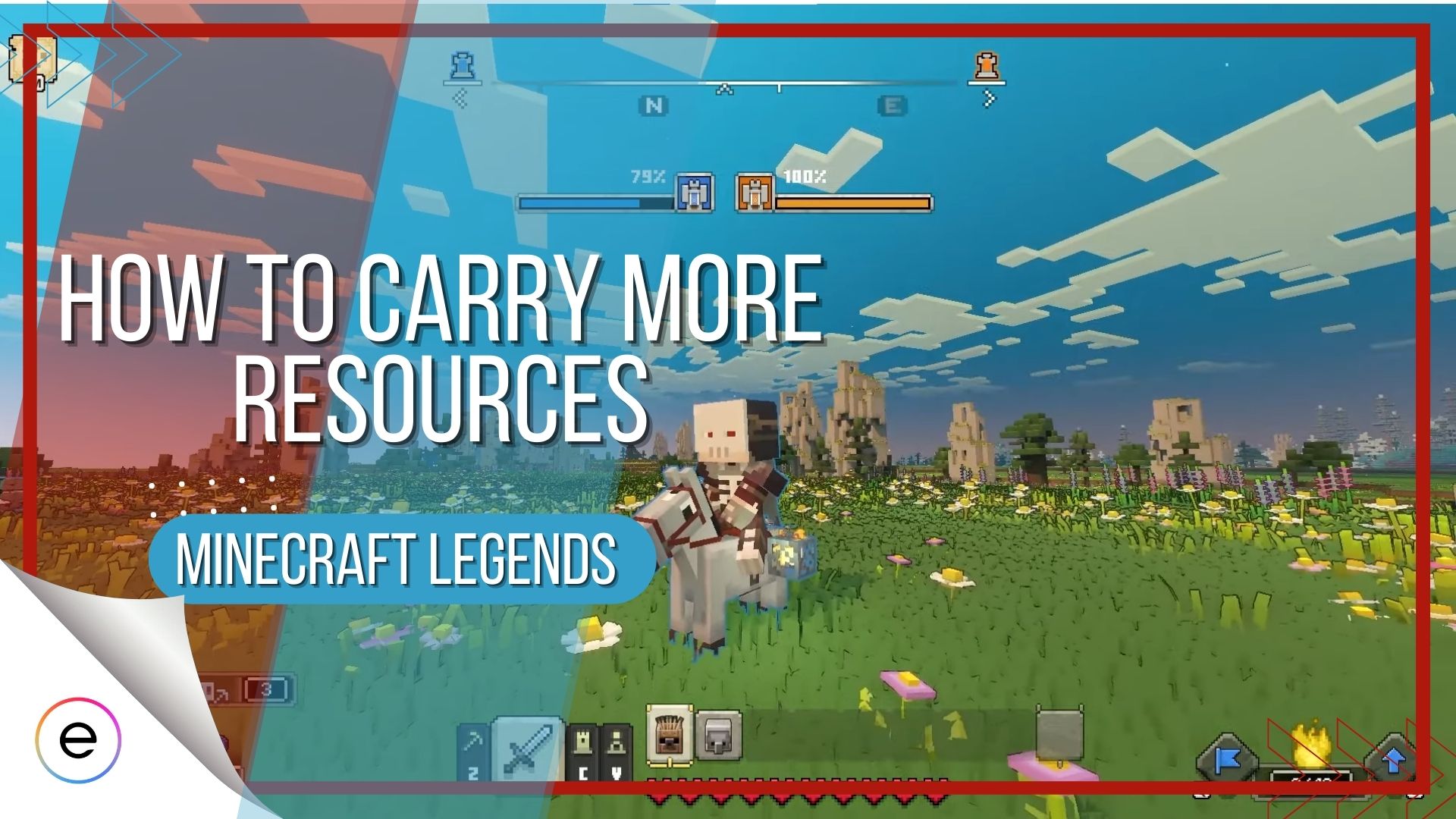 How to carry more resources in Minecraft Legends