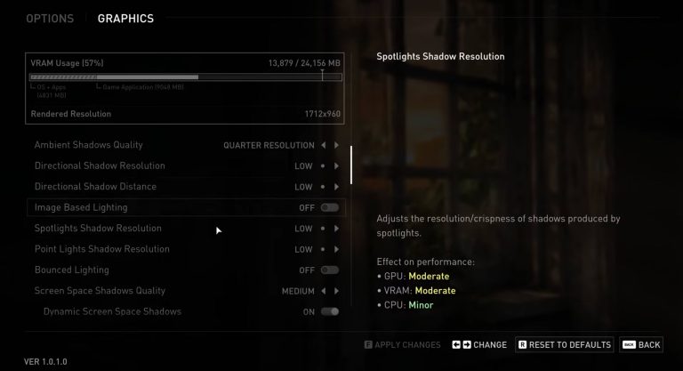 the last of us part 1 aim settings