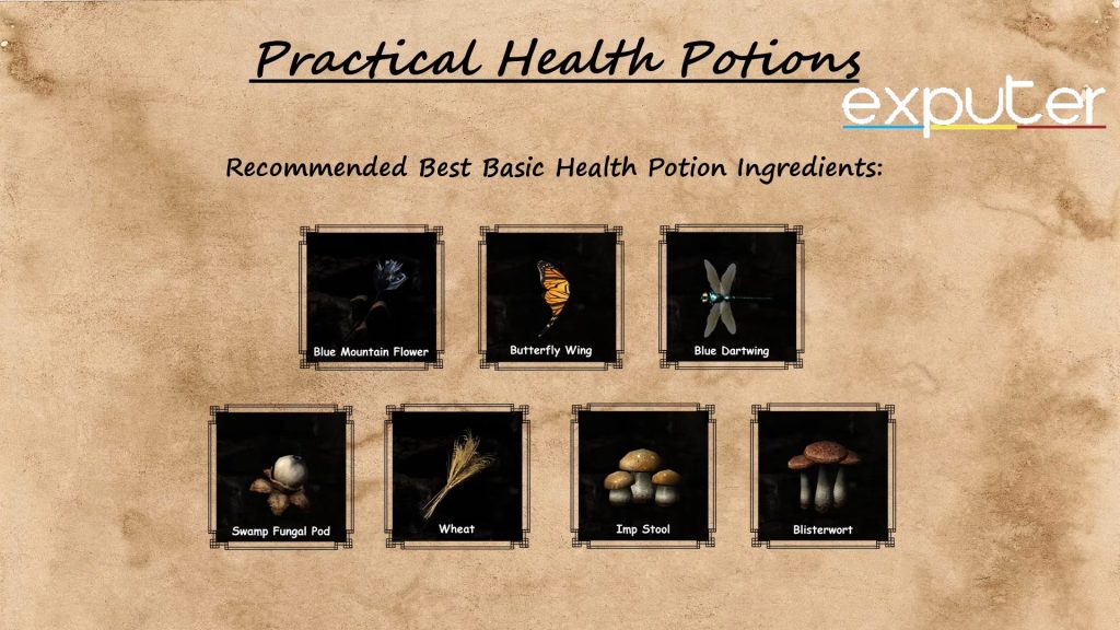 health potion recipe in skyrim