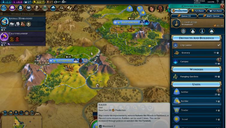 Trade Routes in CIV 6