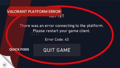 Valorant Platform Error Fixes