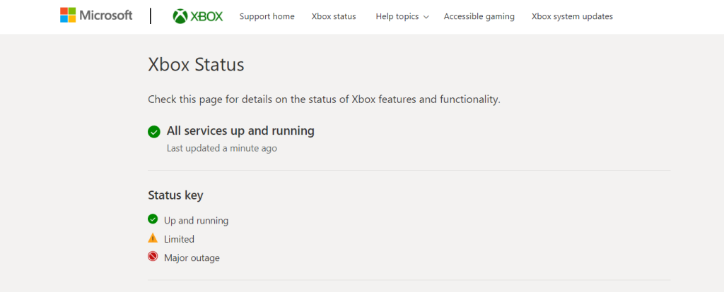 How to check Xbox Status 