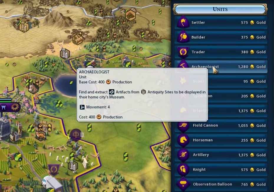 civ 6 archaeologists