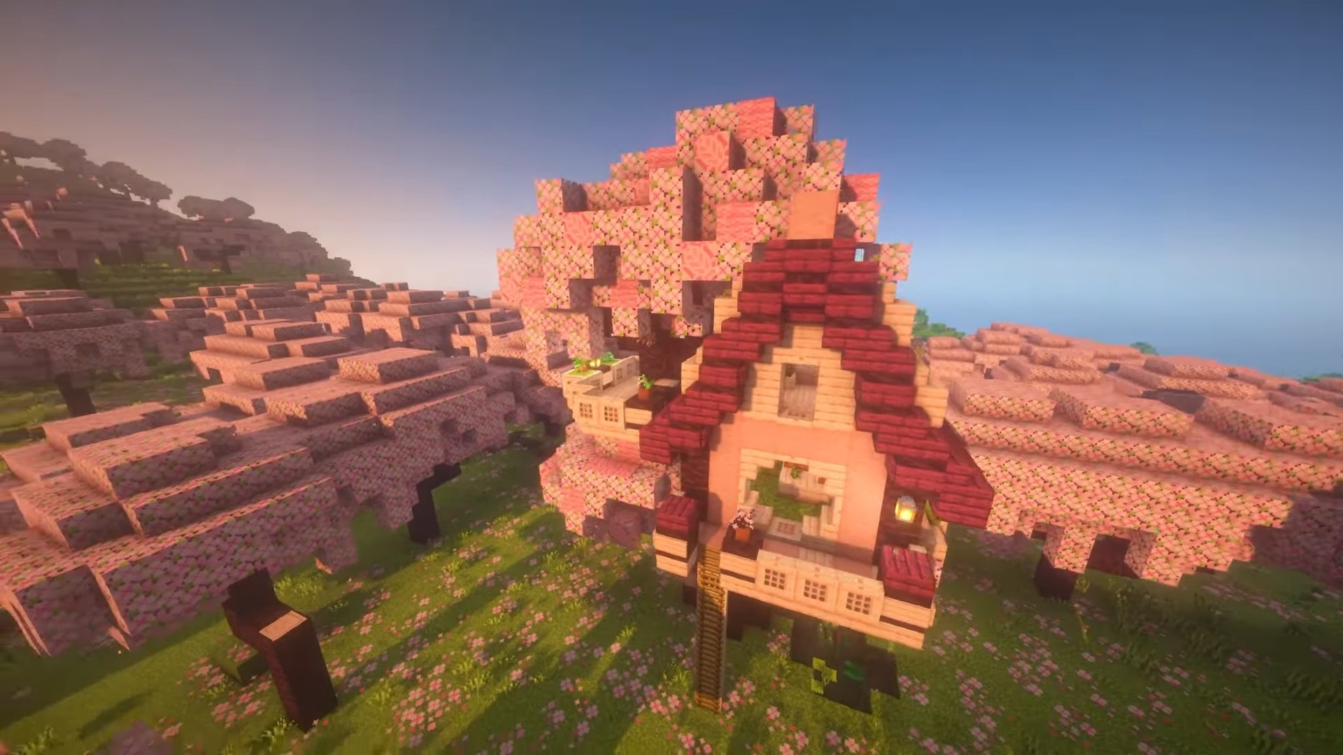 minecraft cherry grove house