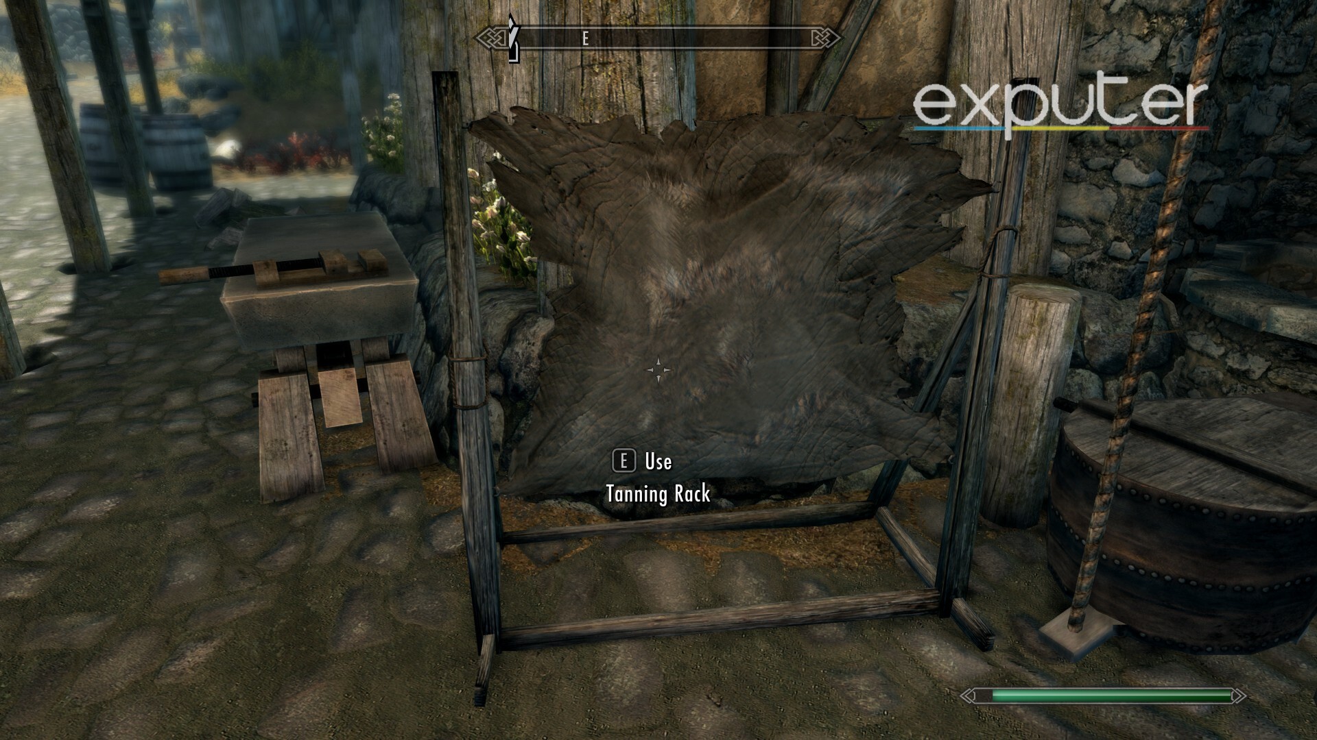 tanning station in Skyrim.