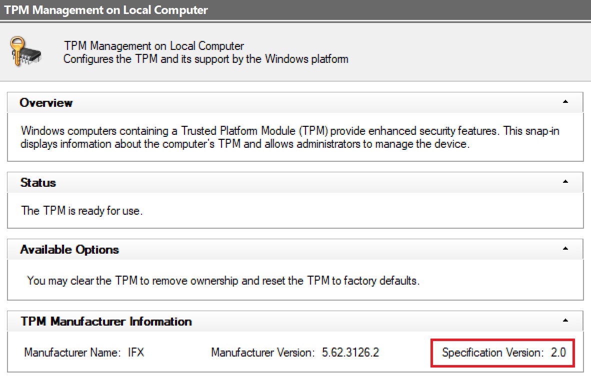 checking for tpm support for valorant