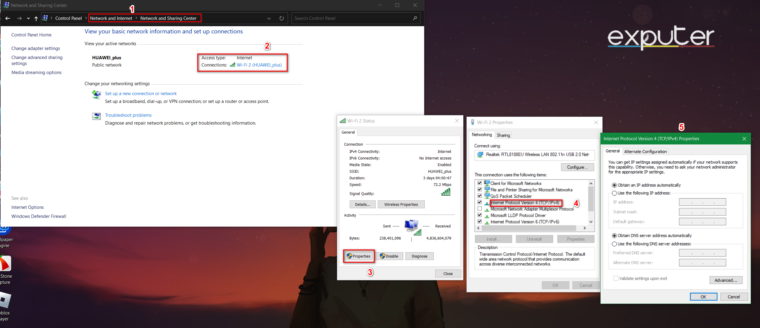 How to Change IP through Control Panel