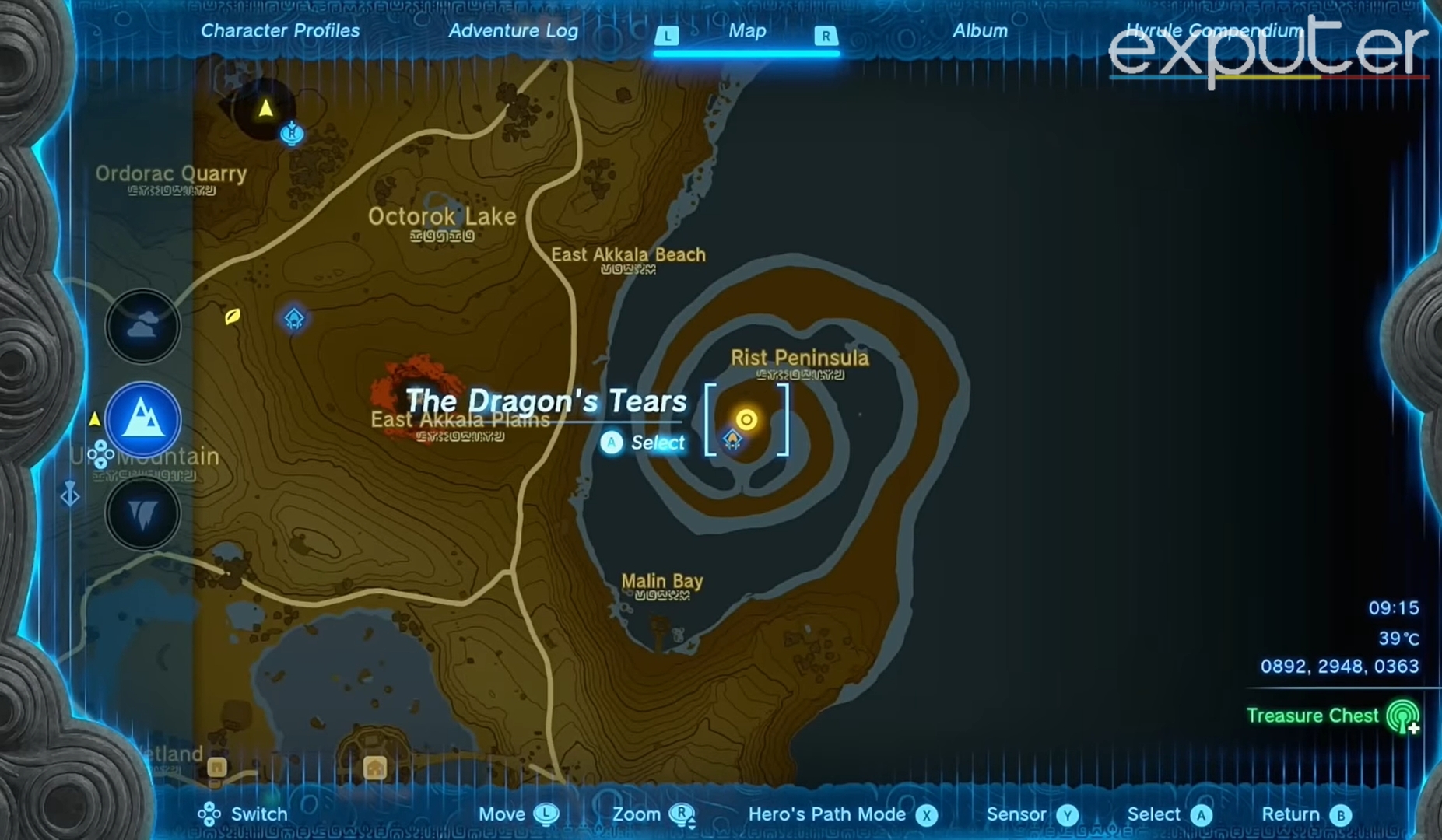 Location of Dragon Tear