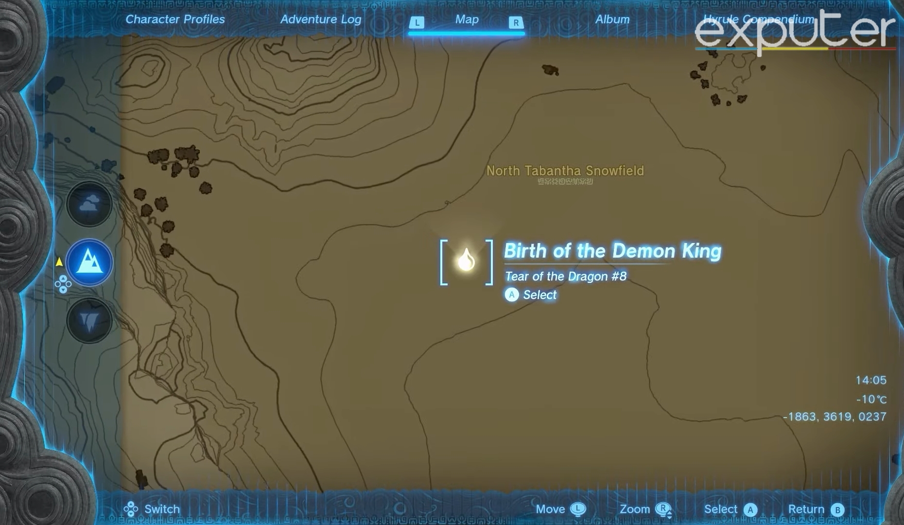 Location of Dragon Tear