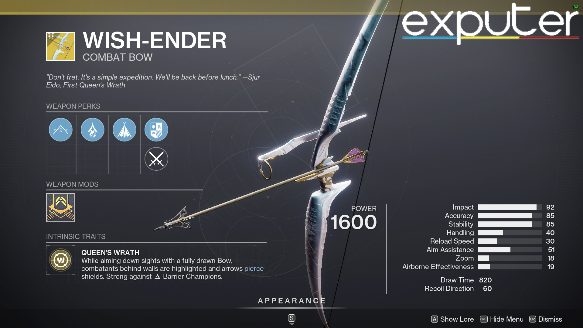 wish-ender bow destiny 2